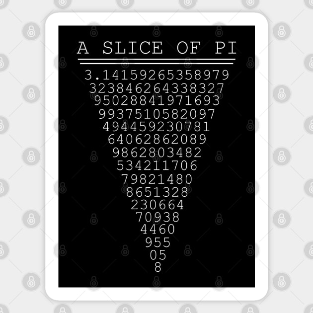 A Slice of Pi Pizza Pie Day Sticker by FanaticTee